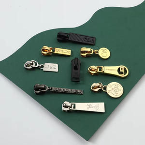 Tiradores de cremallera metálicos personalizados OEM al por mayor para bolsos y ropa, para cremalleras de 3 hilos # 5 #   Cremallera - Product Image 3