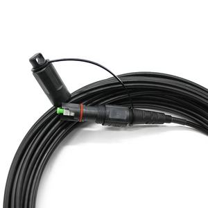 Connecteur de <span class=keywords><strong>fibre</strong></span> optique OptiTap SC/APC étanche IP67 IP68, mini, 1M 2M, noir, LSZH, cordon de brassage HW - Product Image 3