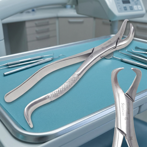 Dental Extraction Forceps Stainless Steel Manual CE Certified <b>Model</b> 16 Knurled Grip Class I Instrument - Product Image 3