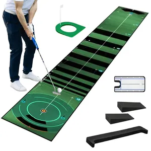 מכירה לוהטת Custom גולף Swing מאמן מחצלות 3 ב 1 colest-ipod שחקן גולף שטיח כדי דשא מקורה גולף מחצלת