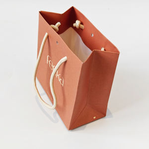 Bolsas de Papel para Compras de Lujo al por Mayor, Personalizadas con su Propio Logotipo, Hechas de Cartón Recubierto, con Cinta Decorativa - Product Image 6