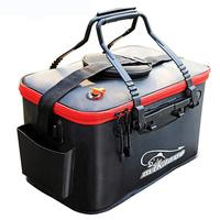 Seau Pliable et Rétractable pour Poissons Vivants, Conteneur Multifonctionnel pour Appâts Vivants, Boîte de Pêche Extérieure en EVA pour la Pêche