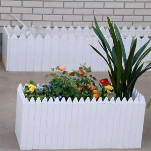 Offre Spéciale extérieur blanc <span class=keywords><strong>surélevé</strong></span> <span class=keywords><strong>jardin</strong></span> fleur boîte Pvc planteur <span class=keywords><strong>en</strong></span> plastique fleur lit - Product Image 4