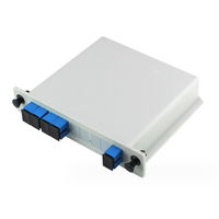 Boîtier d'insertion de répartiteur de fibre optique FTTH 4 voies Bangbang 1:4 SC APC/UPC Cassette LGX PLC avec garantie de 5 ans