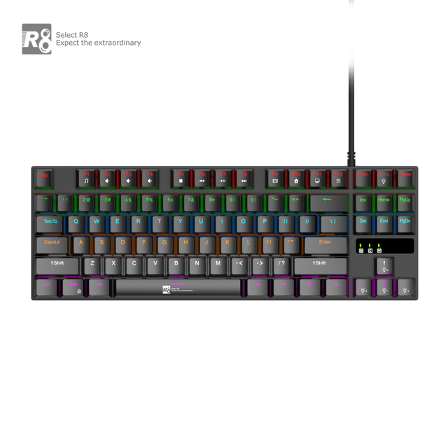 Custom 87 Keys Mechanical Keyboard RGB Led Backlit Swappable Mechanical Gaming Keyboards Teclado for Computer Laptop Gamer