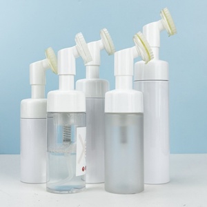 Factory Price Face Cleanser Liquid Foaming Mousse <b>Pump</b> <b>Bottle</b> 100ml 120ml 150ml 200ml 250ml Empty White Shampoo Plastic <b>Bottle</b> - Product Image 3