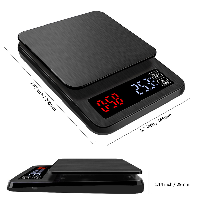 Mini 5000G Smart Food Scale Stainless