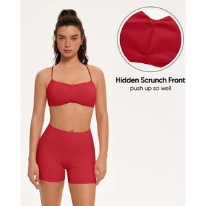 Sports <b>Bras</b> For Women Crisscross Straps <b>Open</b> Back Yoga Breathable Gym Workout Top - Product Image 5