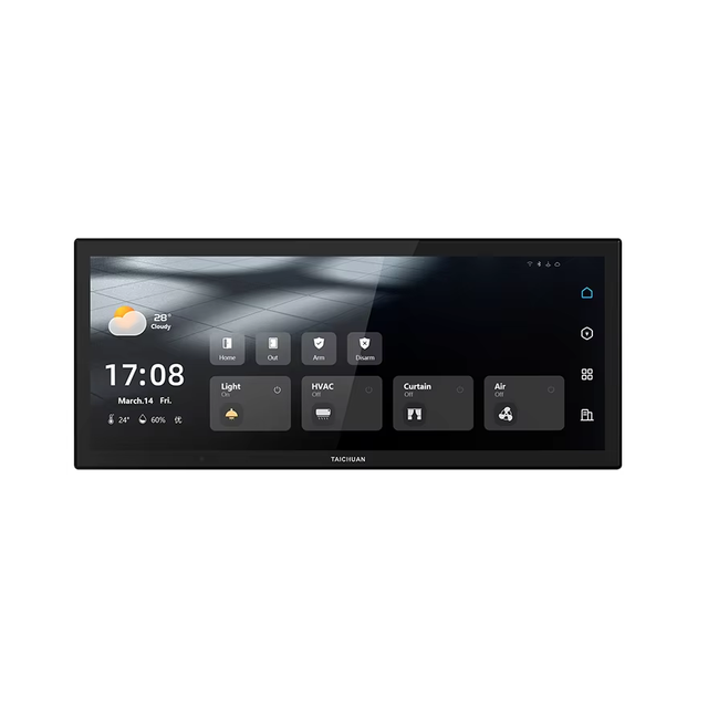 Tuya Smart Control Panel with Built-in Zigbee Gateway, 4 Relays, Smart Lighting Switch, Touch Screen, POE Intercom System