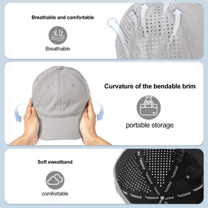 Casquette de baseball unisexe verte rafraîchissante pour l'été, en maille respirante, style trucker, protection solaire pour activités de plein air, baseball et golf - Product Image 3