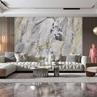 Feuille de marbre UV en PVC sans bordure pour douche intérieure Feuilles de panneaux muraux décoratifs en PVC Panneaux de revêtement
