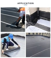 Membrane d'étanchéité bitumineuse autocollante sans torche, à application à froid, haute résistance au décollement, 1,5 mm, 2,0 mm, 1,0 m de large, pour toiture métallique