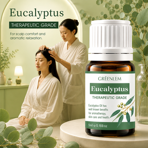 Huile essentielle d'eucalyptus naturelle de qualité thérapeutique pour diffuseur, massage corporel, soin de la peau, relaxation corporelle, apaisement des sens - Product Image 1