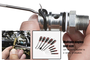 9 pièces outil à main de réparation automatique extracteur de <span class=keywords><strong>joint</strong></span> d'huile outil de retrait <span class=keywords><strong>grattoir</strong></span> pick & hook set pour fonction spéciale utilisation ensembles d'outils de réparation - Product Image 6