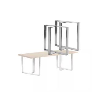 Wekis đúc sang trọng hợp kim nhôm vuông kim loại ống bảng với Chrome chân ngành công nghiệp cho đồ nội thất sang trọng - Product Image 1