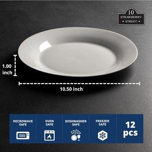 Assiettes à salade en céramique personnalisées, assiettes blanches pour apéritifs, petites assiettes à dîner, assiettes à salade, assiettes à dessert, assiettes à pain, pour la maison, mariage - Product Image 3