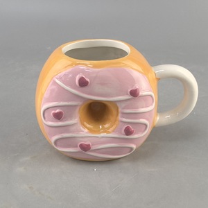 Taza de Cerámica Creativa, Linda y Femenina en Forma de Donut con un Alto Nivel de Estética y Estilo Ins, Taza de Café para Oficina - Product Image 4