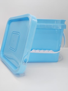 Suministro de fábrica Cubo de embalaje de alimentación de grado alimenticio Cubo de detergente en polvo Cubo de plástico de embalaje cuadrado con tapa - Product Image 5