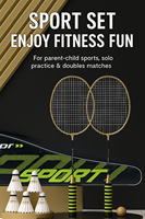 Raqueta de Bádminton Profesional OEM Personalizada, Doble Vaso, Directo de Fábrica, Entrenamiento, 95g, Moderada, Amateur, Juvenil, G3