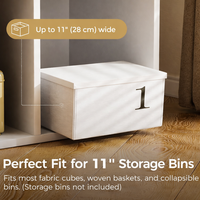 Mobile Contenitore Cubo Minimalista in Legno Bianco, Grande Capacità, Salvaspazio, Durevole, per Soggiorno, Camera da Letto, Sala da Pranzo