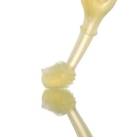 Premium Silicone langue nettoyant grattoir formation brosse à dents dessin animé poignée brosse à dents enfants brosses à dents