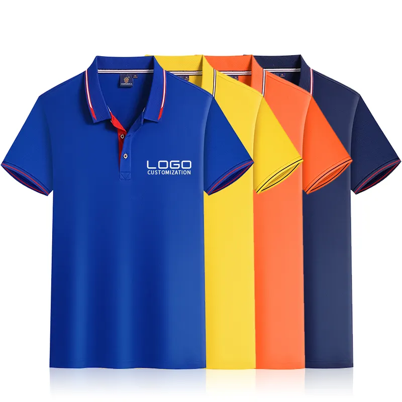 Polo Tshirts 100% Cotton Men's Shirt Custom Camisa Golf Polo Shirts Custom Logo Kaos Polos T Shirts For Men