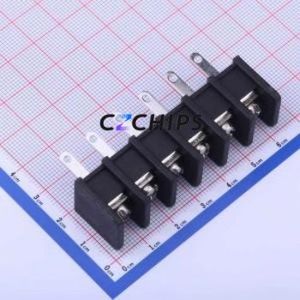 DBT30H-10.0-6P-BK-P Barrier Terminal Block Through hole Component (THT),P=10mm Connector Two Sides 10mm 1x6P Straight Pin - Product Image 2