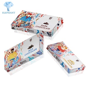 Emballages personnalisés en papier cadeau blanc de qualité alimentaire recyclable pour barres chocolatées - Product Image 2