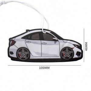 Ambientador colgante para coche con diseño floral, etiqueta privada, logotipo personalizado, papel de sublimación - Product Image 4