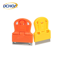 DCHOA DIY Grattoir multifonctionnel pour vitres domestiques avec lame de rasoir pour le nettoyage du verre, options de personnalisation OEM