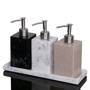 4pcs Luxury Polyresin Hotel Bathroom Accessories <strong>Soap</strong> Dispenser <strong>Set</strong> - Product Image 1