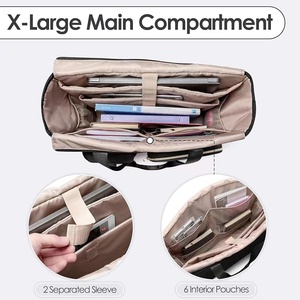 Bolsa de Mano Grande <span class=keywords><strong>para</strong></span> Portátil de Poliéster, Venta Caliente 2024, Maletín Casual <span class=keywords><strong>para</strong></span> Profesores, <span class=keywords><strong>para</strong></span> la Escuela y el Trabajo, con Compartimento <span class=keywords><strong>para</strong></span> Uso en Invierno y Primavera - Product Image 6