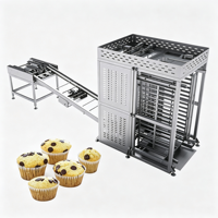 Machine industrielle automatique ADMF de chargement et de déchargement de plateaux à pain, système de manutention de plateaux haute vitesse pour ligne de production de boulangerie