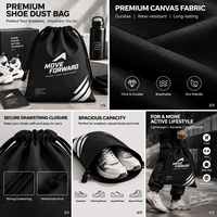 Sac à chaussures en toile personnalisé de luxe avec impression de logo pour les marques de baskets