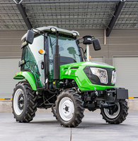 Nouveaux Tracteurs Agricoles Compacts 4x4 Diesel 40hp 50hp 60hp 70hp 80HP 100HP Mini Tracteurs sur Roues avec Chargeur et Accessoires Agricoles CE