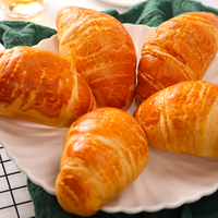 Croissants doux et sucrés personnalisés, vente chaude, boîte complète, collations décontractées, petit-déjeuner, pain déchiré à la main, repas sain, repas rapide et facile