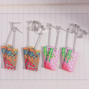 <span class=keywords><strong>Pendientes</strong></span> <span class=keywords><strong>de</strong></span> Anime en Oferta, <span class=keywords><strong>Tanjiro</strong></span> Nezuko, Acrílico Plateado, para Cosplay Unisex, Accesorios <span class=keywords><strong>de</strong></span> Joyería, Regalo - Product Image 2