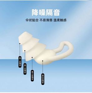 Tapones para los oídos Shark Fin, nuevos, de silicona suave, impermeables, para natación, reducción de ruido, aislamiento acústico, para dormir, modelo Usa Mairun - Product Image 5