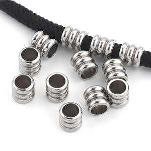 <span class=keywords><strong>Perles</strong></span> en acier inoxydable, <span class=keywords><strong>perles</strong></span> pour cordon de parachute, métalliques à rainures, <span class=keywords><strong>perles</strong></span> pour cordon,couteaux, pendentifs - Product Image 4