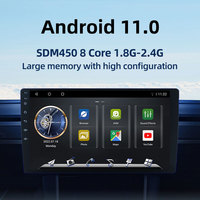 Autoradio Android 4+64g avec Carplay & Android Auto GPS WiFi BT FM RDS Audio HIFi Amplificateur OLED RGB