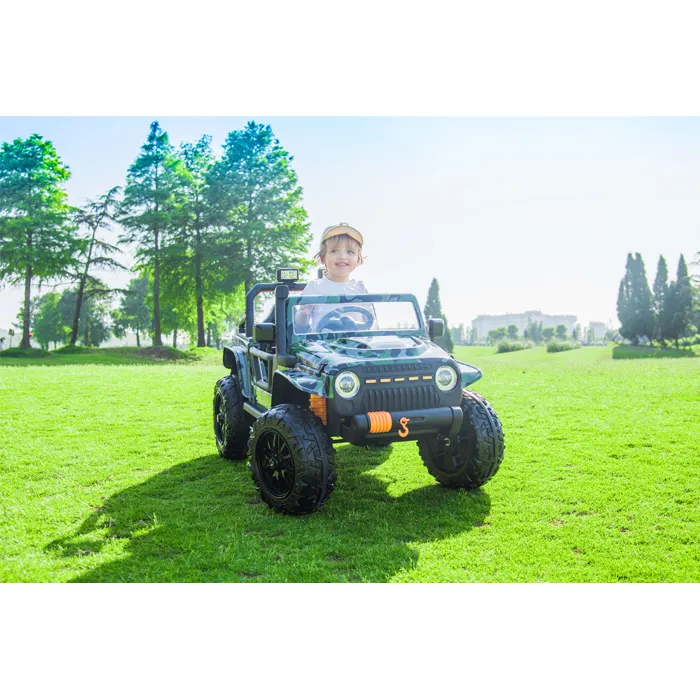 Hot Selling Children's Electric Car Four-wheel Remote Control Baby Toy Car Can Sit In Adult Double Child Car