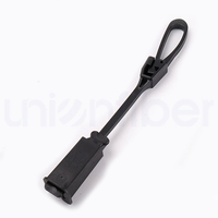 Pince de tension en nylon autoportante pour câble de descente en plastique FTTH, pince d'ancrage pour câble plat, installation aérienne