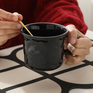 Minimally Designed Hand-Molded Porcelain <b>Mug</b> <b>Reusable</b> Dishwasher Microwave Safe Customizable Logo Cartoon Style Business Gift - Product Image 5