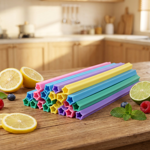 Customized Silicone <b>Straws</b> Easy to Clean <b>Drinking</b> <b>Straw</b> Eco-friendly Reusable <b>for</b> Bar <b>Drinking</b> <b>Straw</b> - Product Image 4
