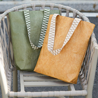 Sac à bandoulière en papier DuPont personnalisable grande capacité, style rétro, imperméable et robuste pour tous les jours