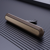 Diffuseur de parfum de luxe en alliage pour grille d'aération, rechargeable, personnalisé, pour voiture, en bois et métal, parfum unique