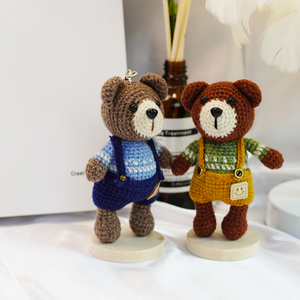 Crochet Quà Tặng động vật bông thân thiện với môi tùy chỉnh handbraided Gấu bông thỏ Amigurumi Búp bê cảm xúc dệt đồ chơi - Product Image 5