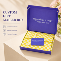 Boîte d'expédition personnalisée ondulée violette de qualité supérieure avec papier de soie pour présentation et approvisionnement en gros pour coffrets cadeaux