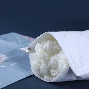 Material de Relleno de <span class=keywords><strong>Fibra</strong></span> de Poliéster Conjugada <span class=keywords><strong>Hueca</strong></span> Súper Corta, Hipoalergénico, Hidrófilo, de Color Blanco, PSF 7D - Product Image 6