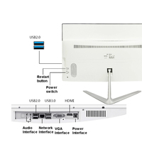 Komputer Mini Desktop All-in-One LCD 22 inci Grosir dengan Prosesor Core I3/i5/i7 RAM DDR3 untuk Gaming